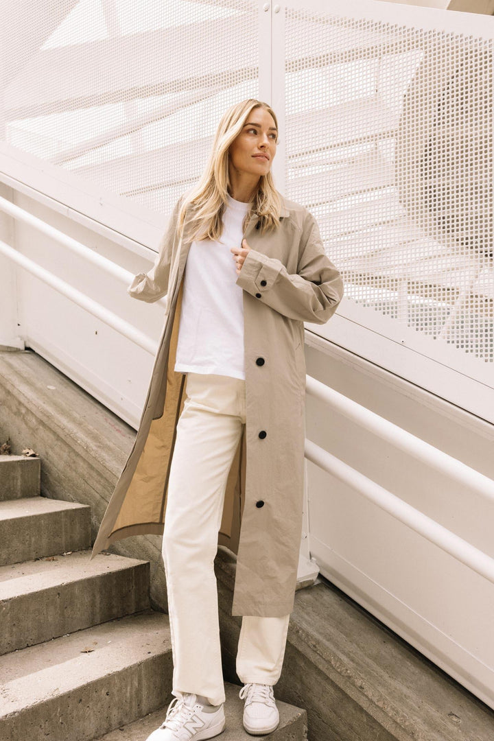 SCANDINAVIAN EDITION Sheer Trenchcoat Khaki - Dale