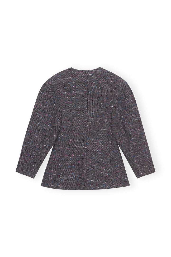 GANNI - Multi Wool Fitted Blazer - Dale