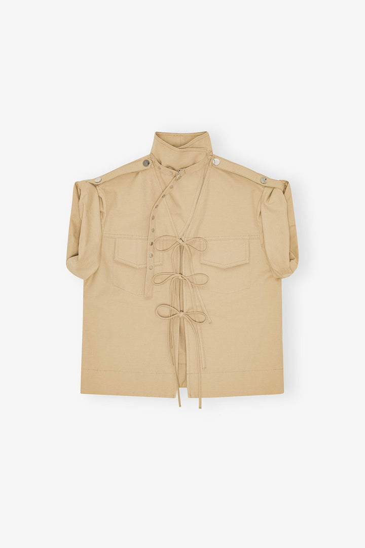 GANNI Stretch Cotton Blouse - Dale