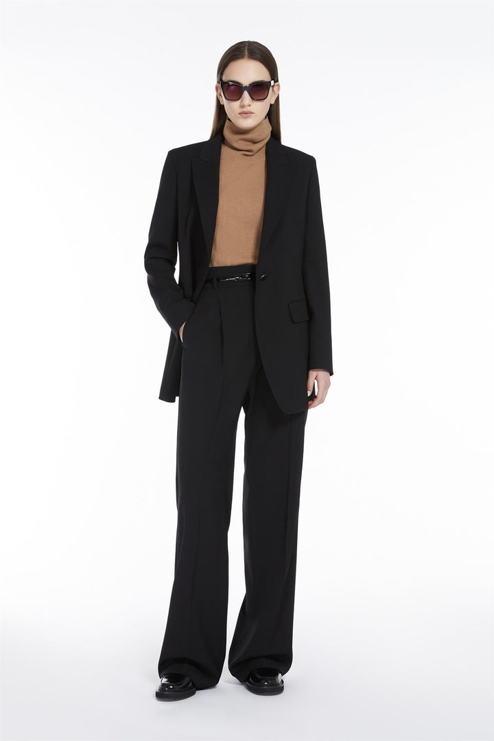 MAX MARA Titty Crepe Wool Blazer - Dale