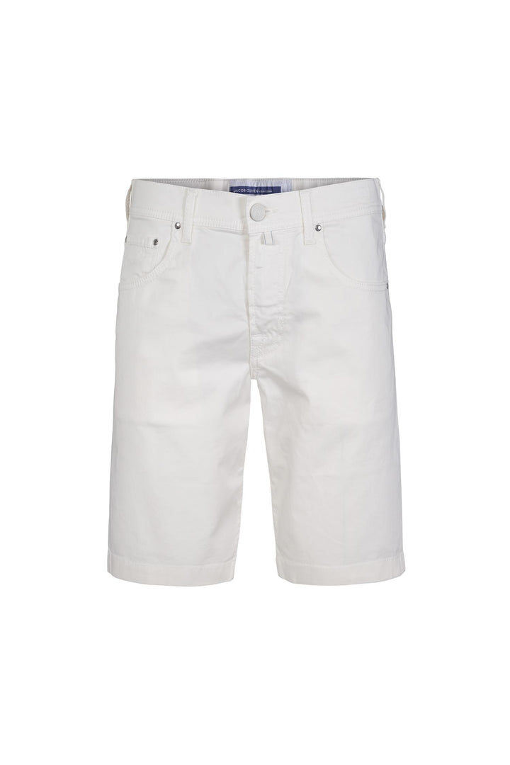 JACOB COHEN Nicolas Bermuda Slim Fit Cream White - Dale