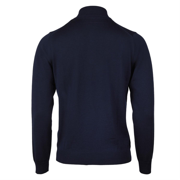 STENSTRÖMS Merino Wool Half Zip Navy - Dale