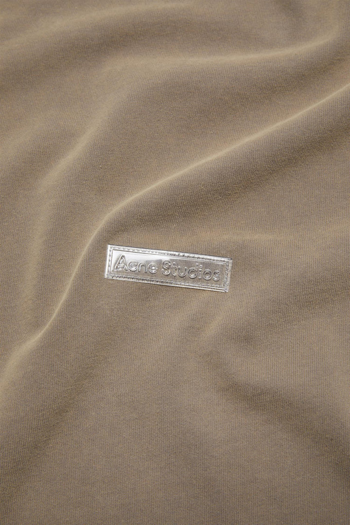 ACNE STUDIOS Crew Neck T-shirt Taupe Brown - Dale