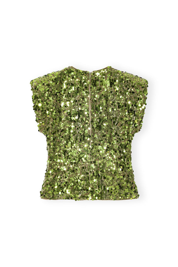 GANNI Velvet Sequins Blouse - Dale