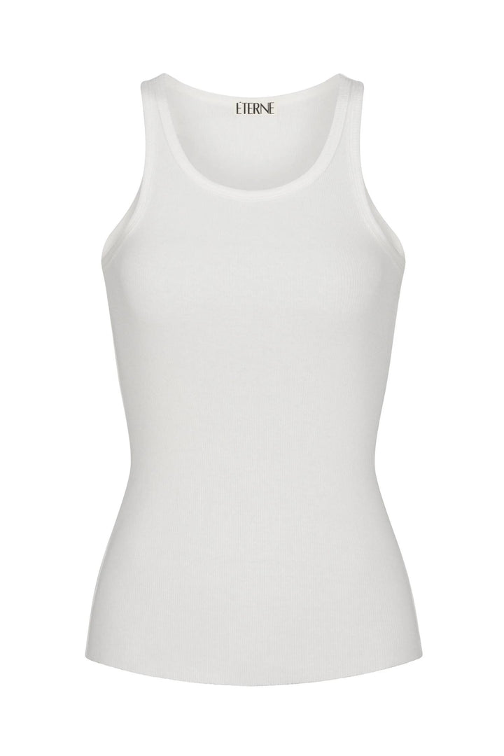 ETERNE High Neck Fitted Tank Cream - Dale