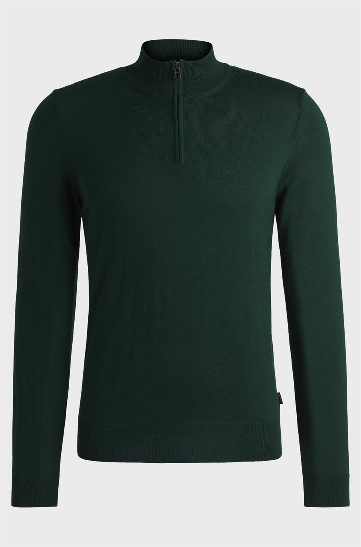 BOSS Ebenji Half Zip Open Green - Dale