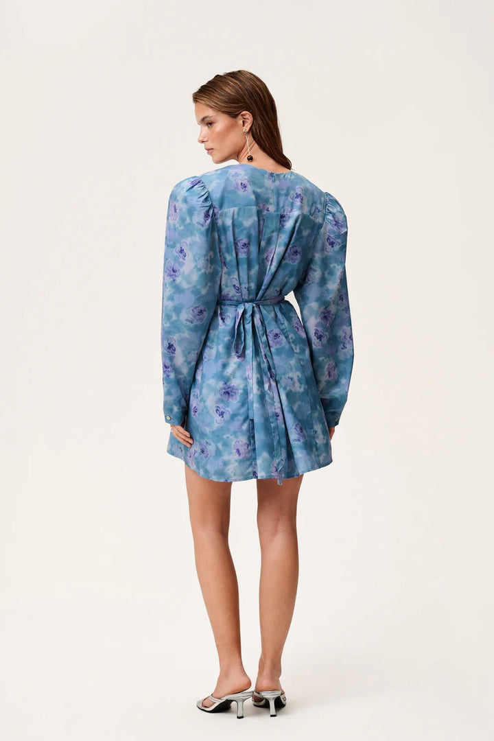 ADOORE Cannes Mini Dress Dusty Blue - Dale
