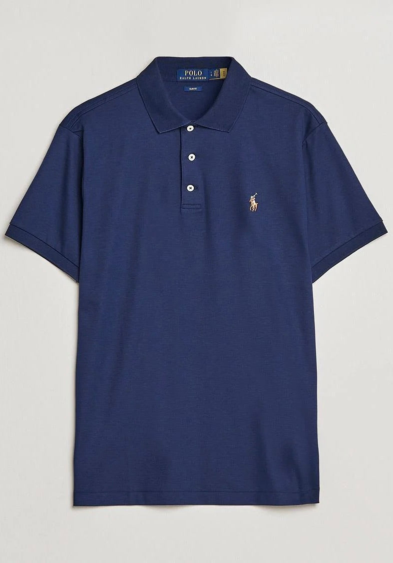 POLO RALPH LAUREN SLIM FIT PIMA POLO REFINED NAVY - Dale