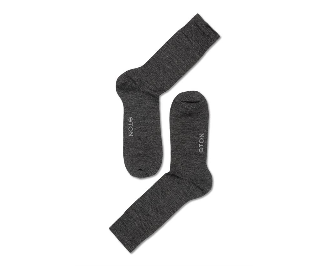 ETON Fine Wool Plain Anthracite 41-45 - Dale