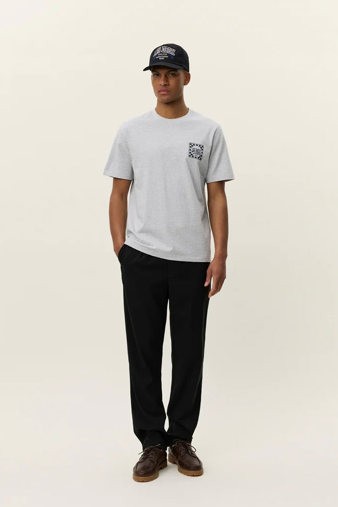 LES DEUX Goods T-Shirt Snow Melange - Dale
