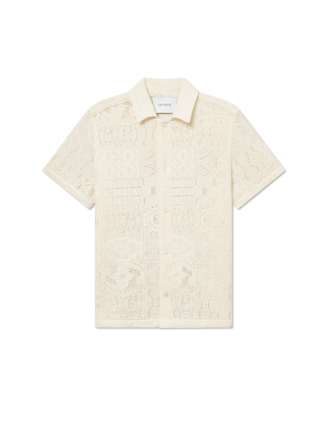 LES DEUX Hector Lace Short Sleeve Shirt - Dale