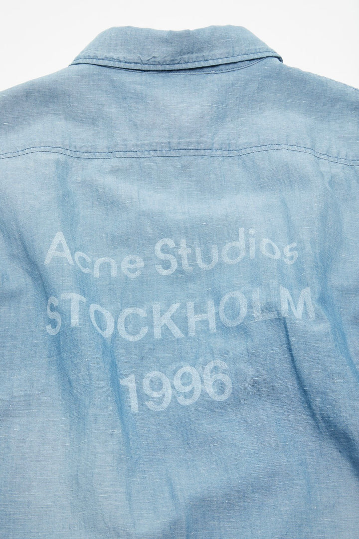 ACNE STUDIOS Button-Up Shirt Logo Stamp - Dale