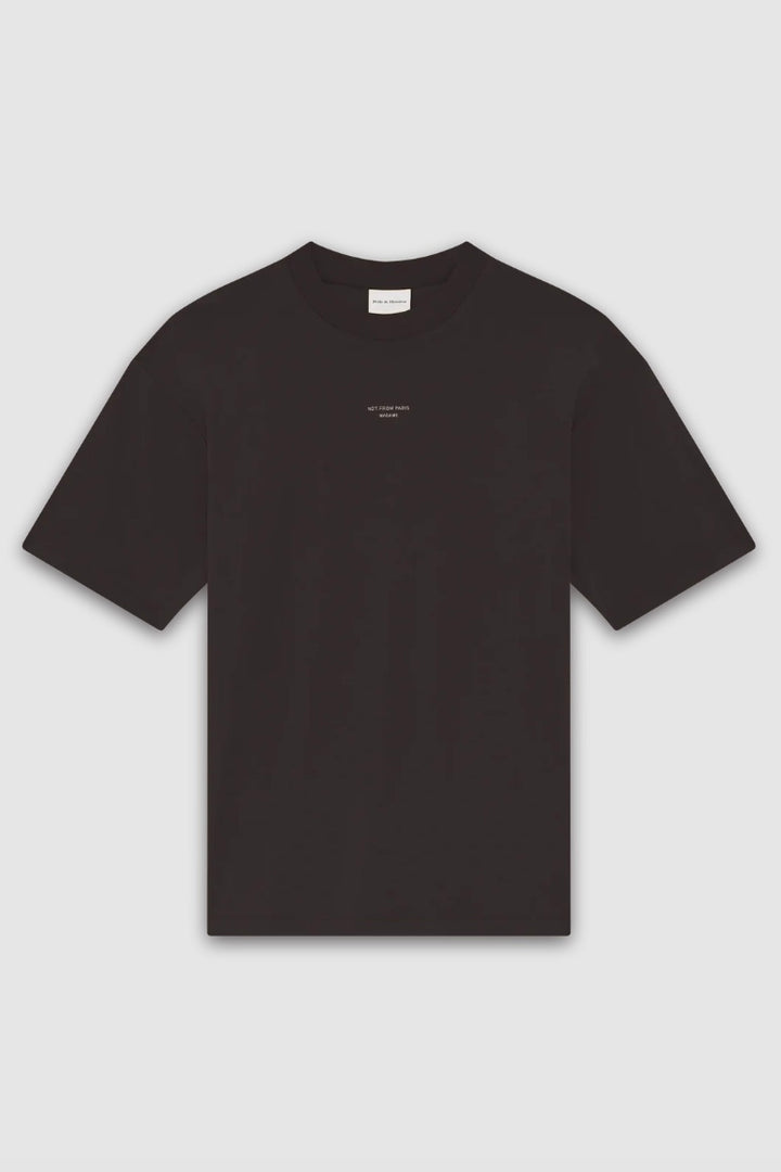 Drôle de Monsieur Le Tshirt Slogan Classique Dark Brown - Dale