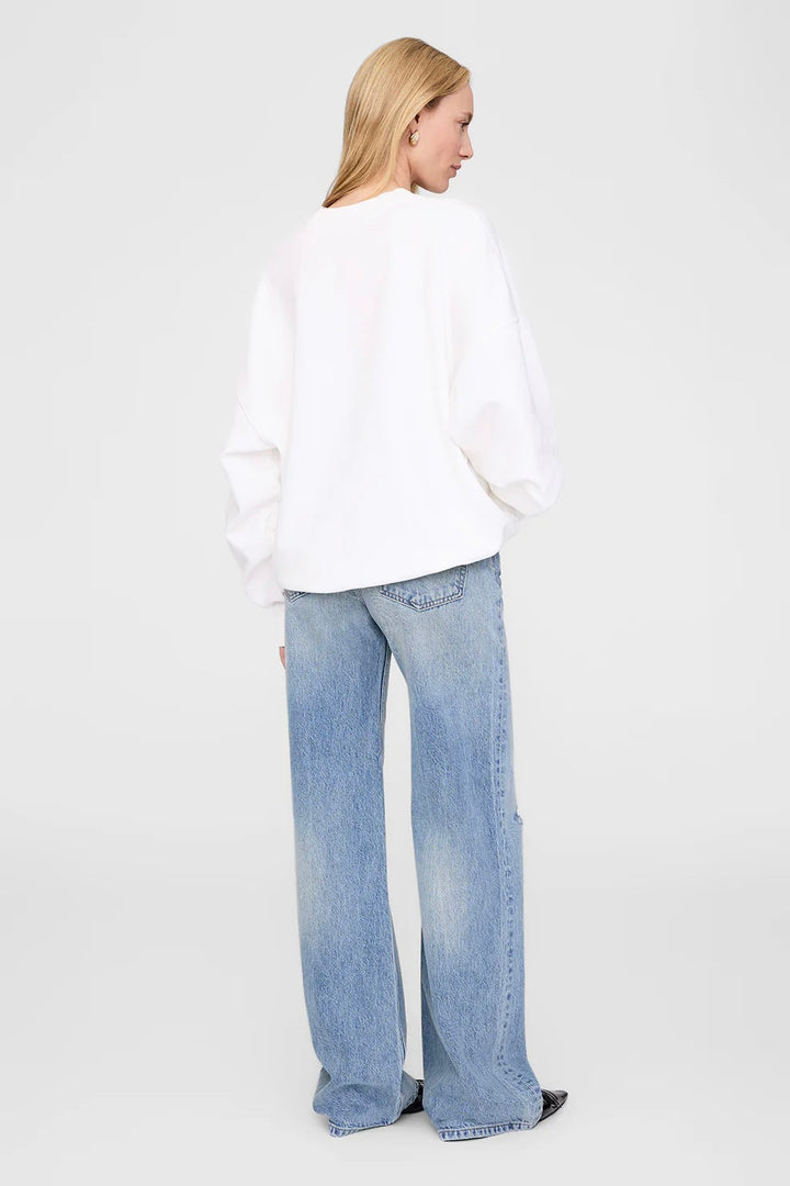 ANINE BING Miles Sweatshirt Framed Monogram - Dale