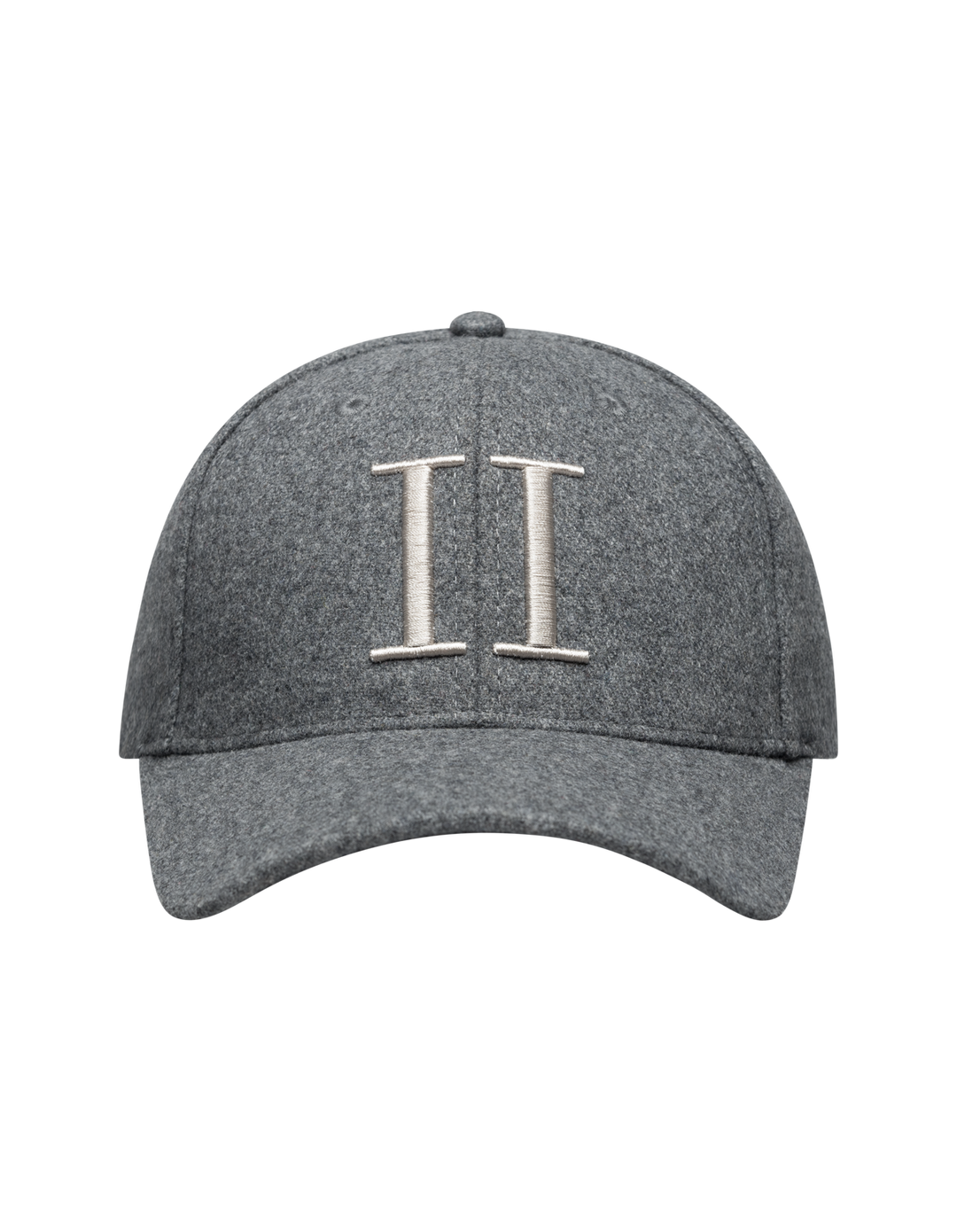 LES DEUX Encore Wool Baseball Cap Light Grey Melange - Dale
