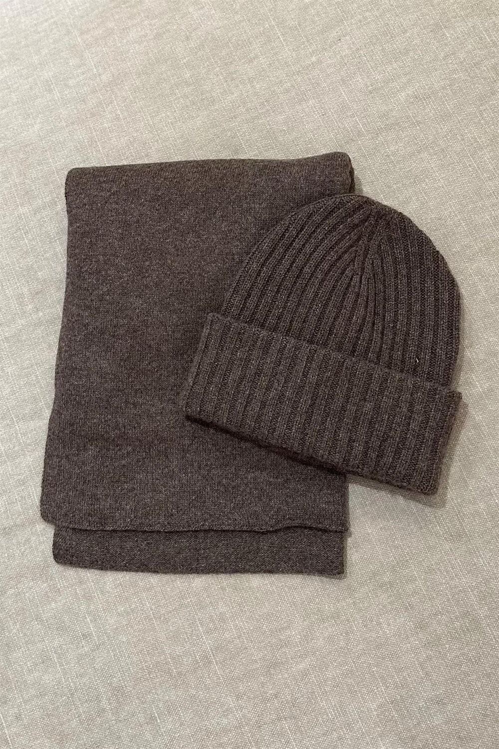 ALMA Cashmere Beanie Brown - Dale