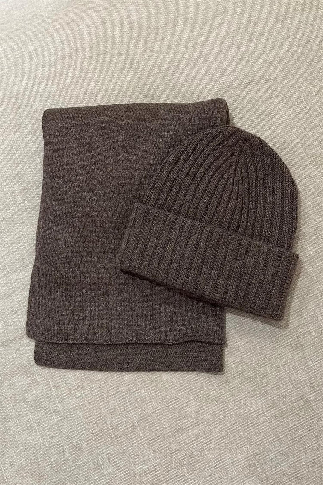 ALMA Cashmere Beanie Brown - Dale