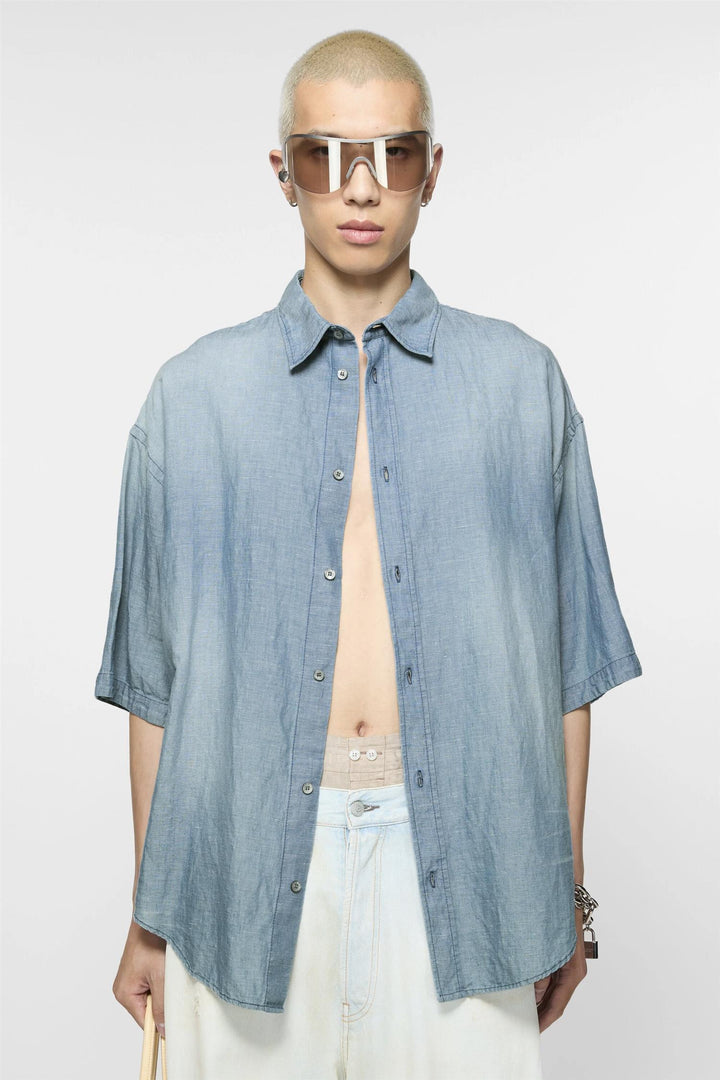 ACNE STUDIOS Button-Up Shirt Logo Stamp - Dale