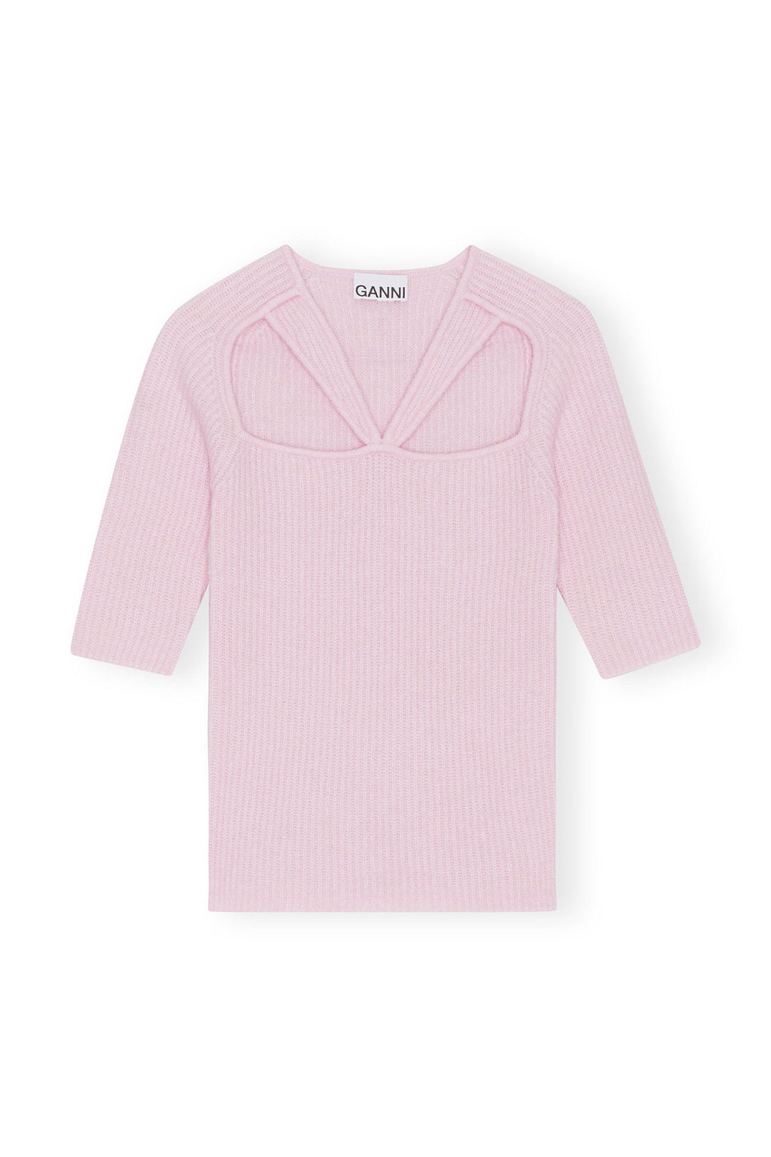 GANNI Soft Wool Cut Out Top - Dale