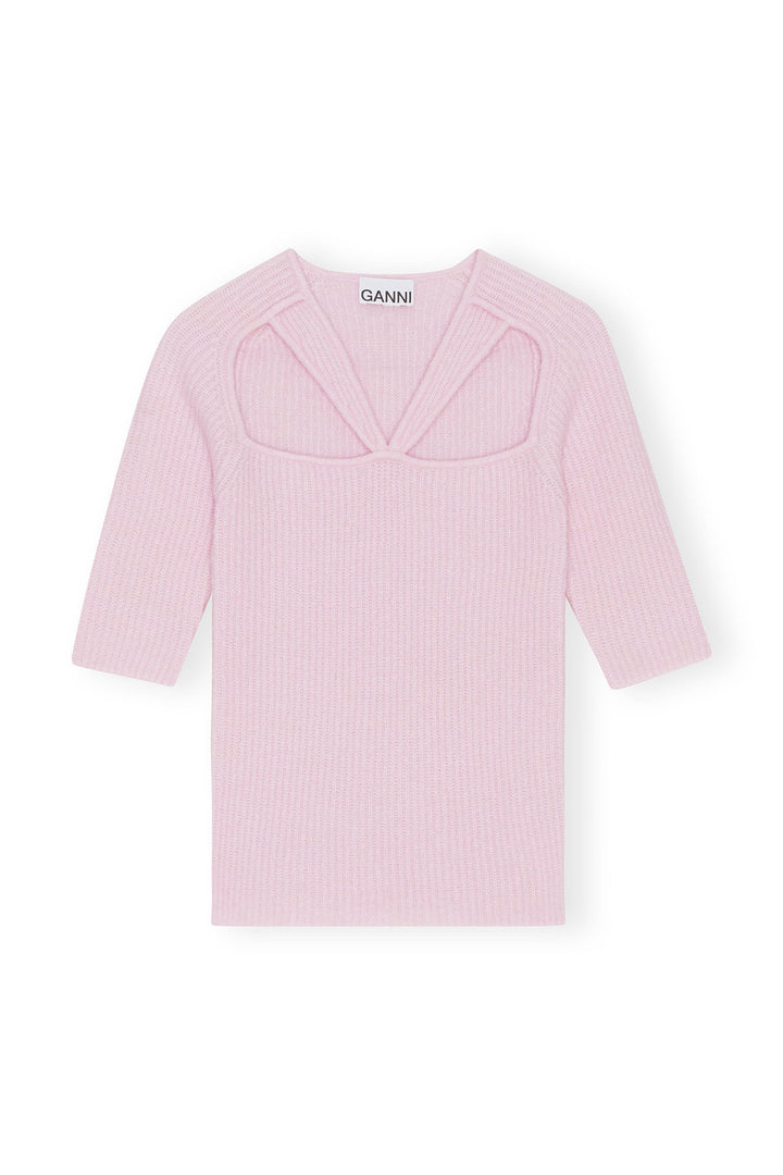 GANNI Soft Wool Cut Out Top - Dale