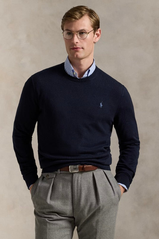 POLO RALPH LAUREN Cotton-Cashmere Crewneck Jumper Hunter Navy - Dale