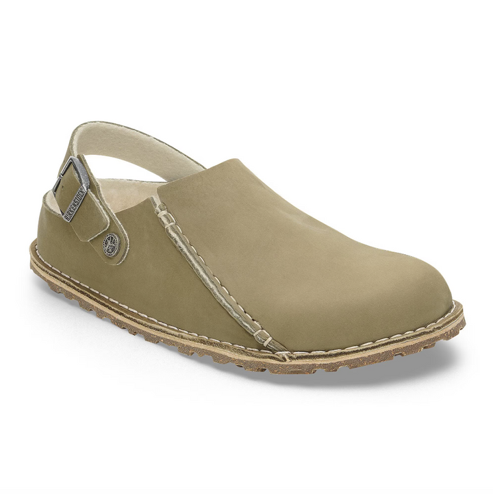 BIRKENSTOCK Lutry Premium Nubuck Leather Taupe - Dale