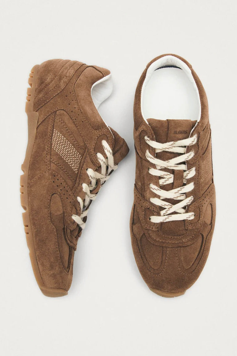 ALOHAS Tb.56 Suede Brown Leather Sneakers - Dale