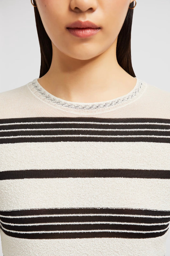 MONCLER Striped Bouclé Midi Dress - Dale