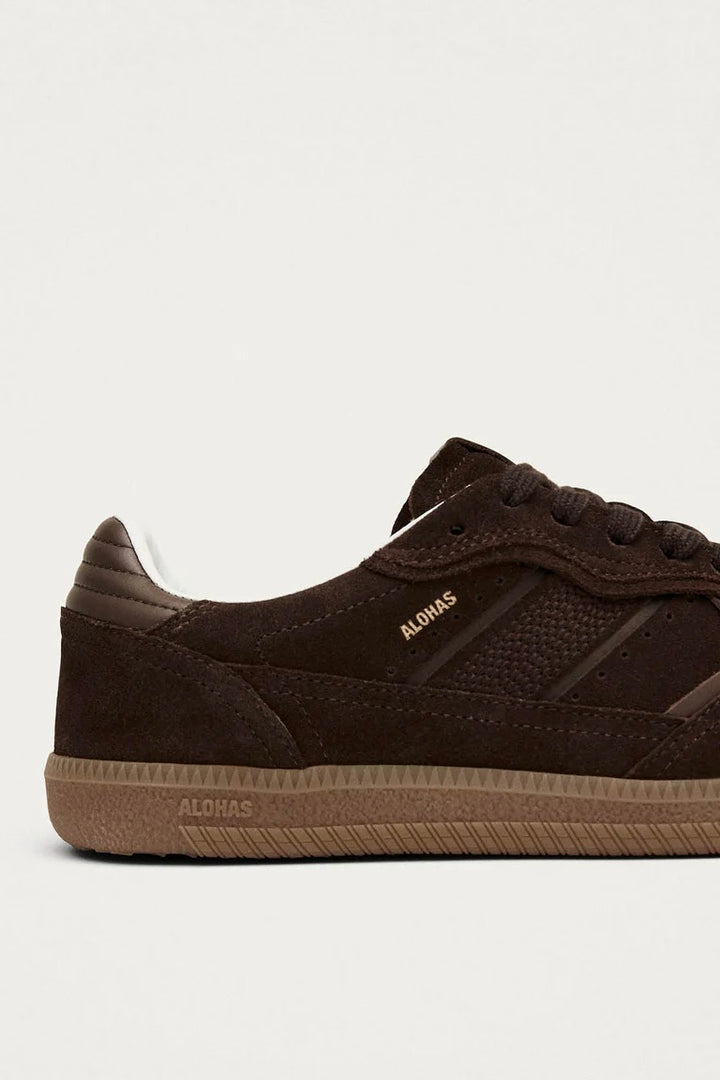 ALOHAS Tb.490 Rife Chocolate Brown Leather Sneakers - Dale