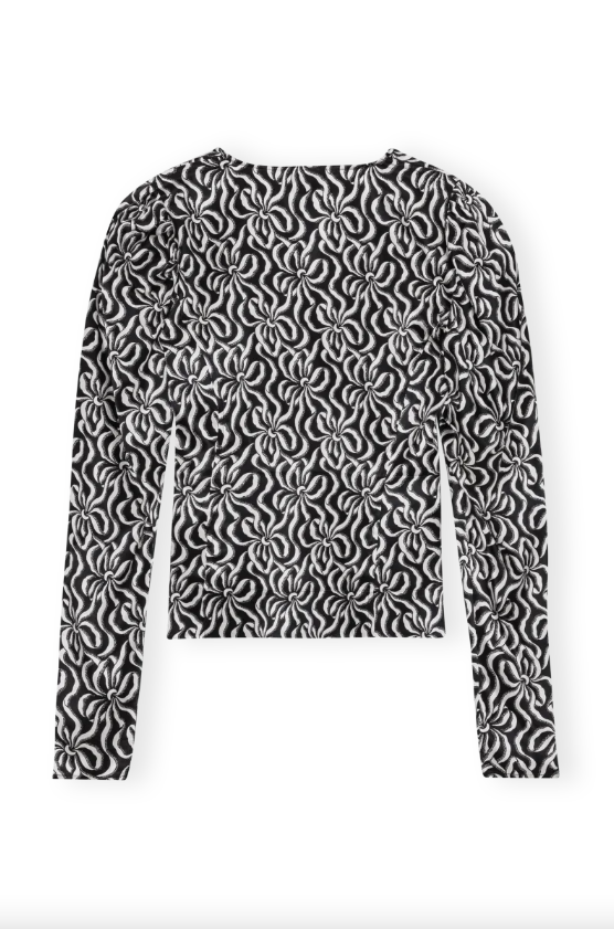 GANNI Silk Stretch Satin Blouse - Dale