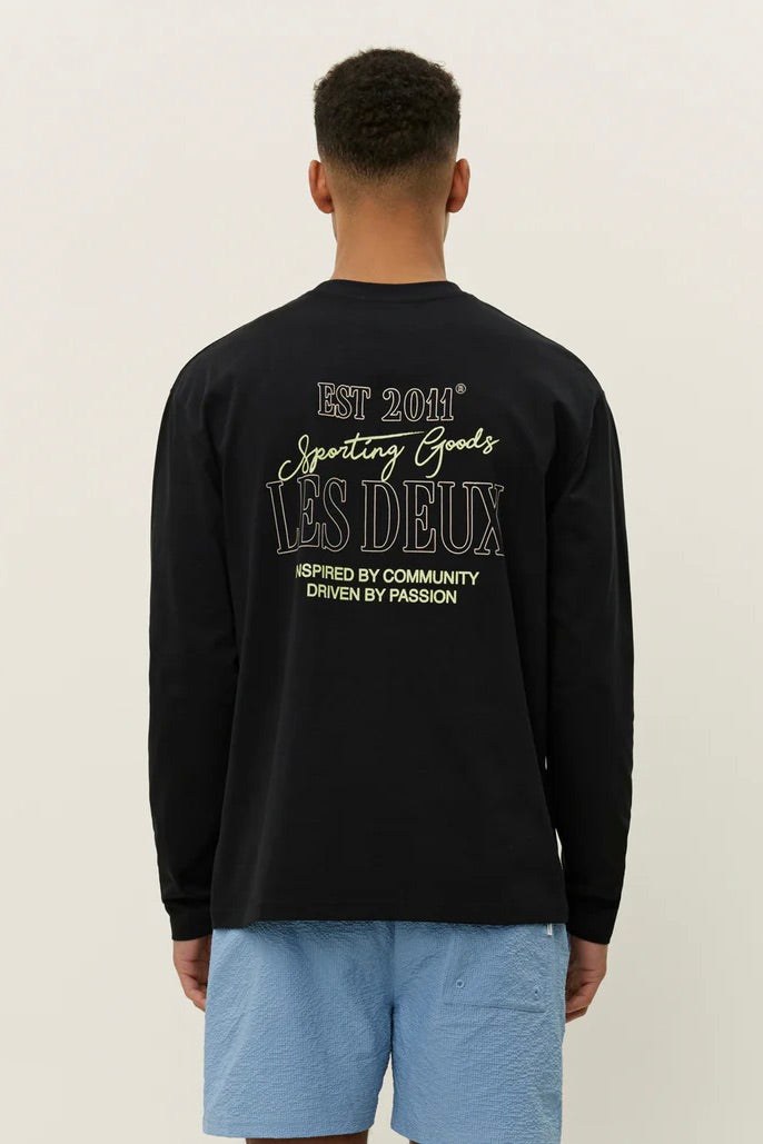 LES DEUX Allen Long Sleeve T-Shirt Black - Dale