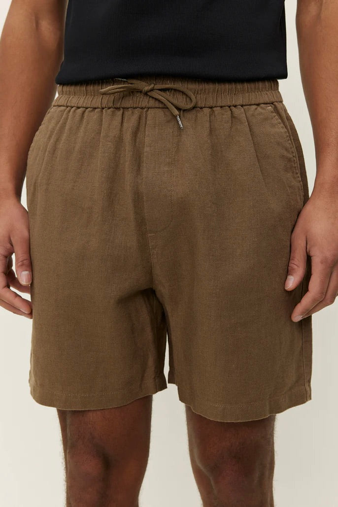 LES DEUX Otto Linen Shorts Cub - Dale