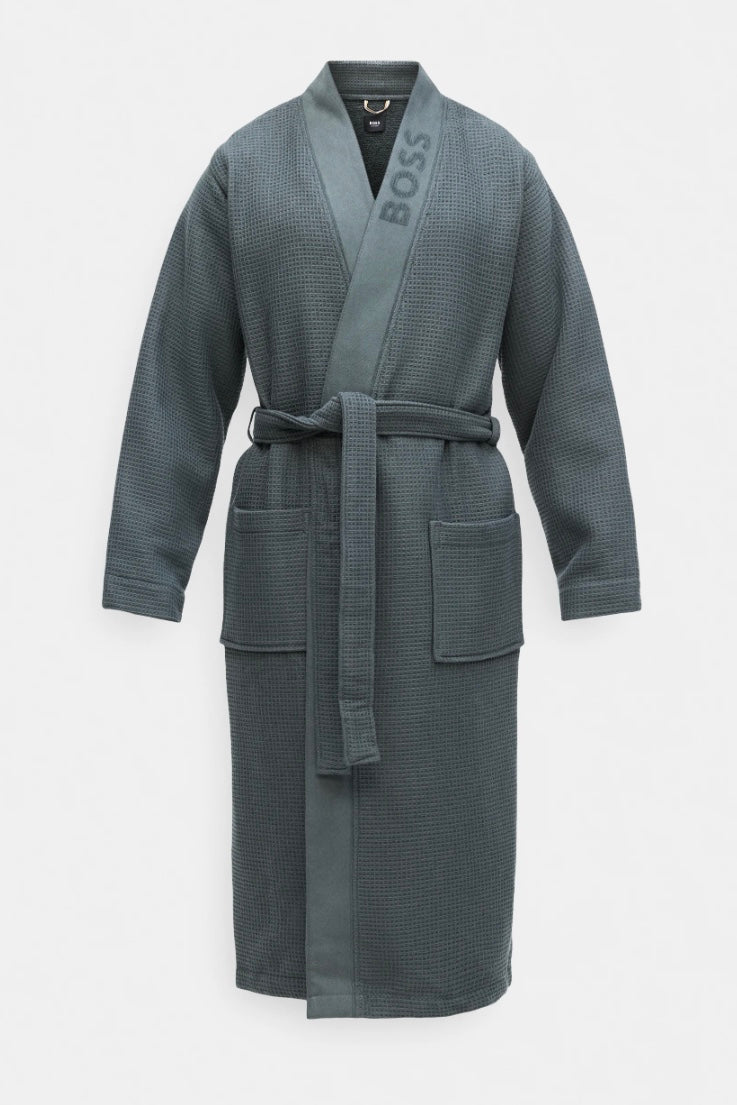 BOSS Waffle Kimono Open Green - Dale