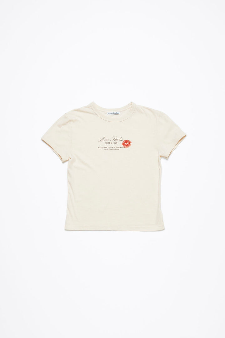 ACNE STUDIOS Logo T-Shirt Pearl Grey - Dale