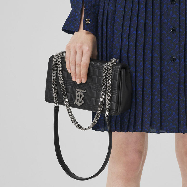 BURBERRY Lola Crossbody Bag Black With Silver - Dale