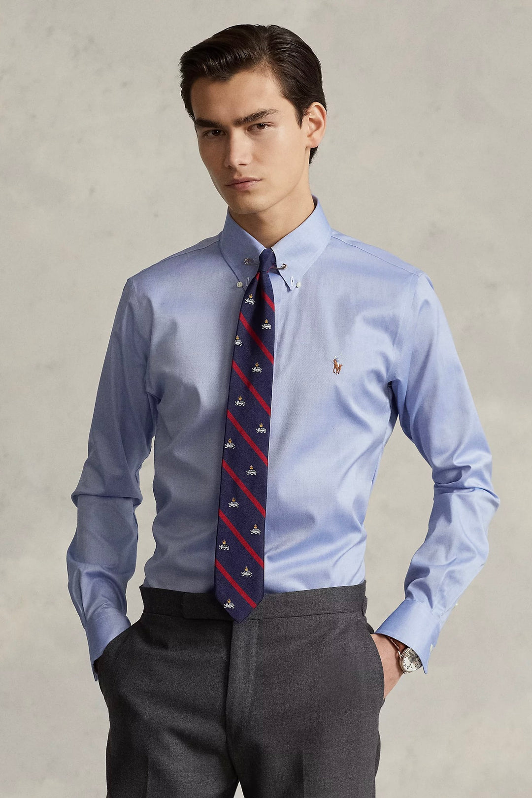 POLO RALPH LAUREN Long Sleeve Dress Shirt True Blue/White - Dale