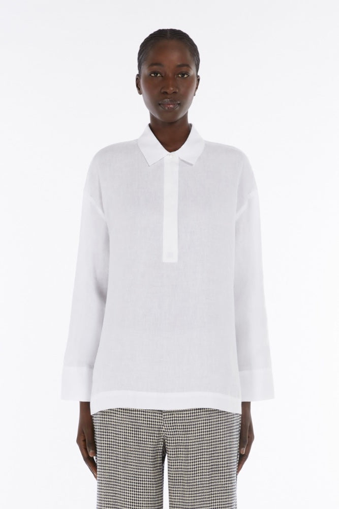 MAX MARA S' Varese Linen Canvas Shirt - Dale