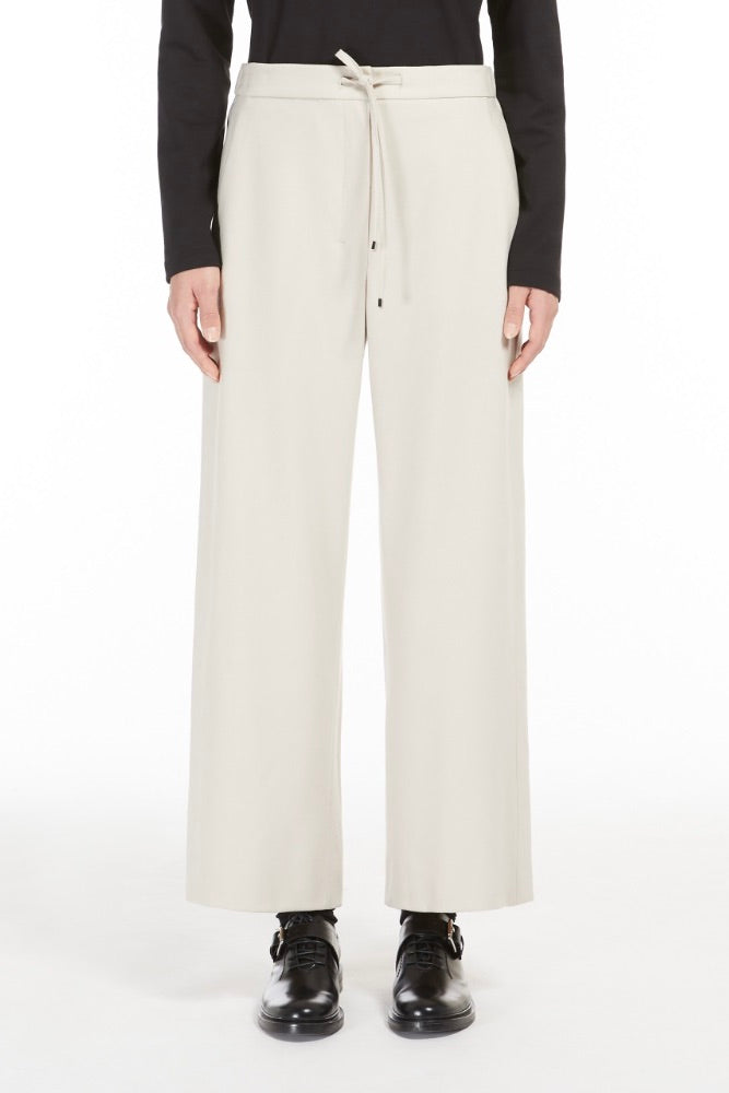 MAX MARA Floria Flannel jogging trousers Ecru - Dale