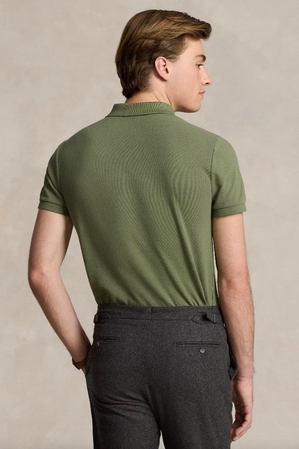 POLO RALPH LAUREN Custom Slim Fit Mesh Polo Shirt Garden Trail - Dale