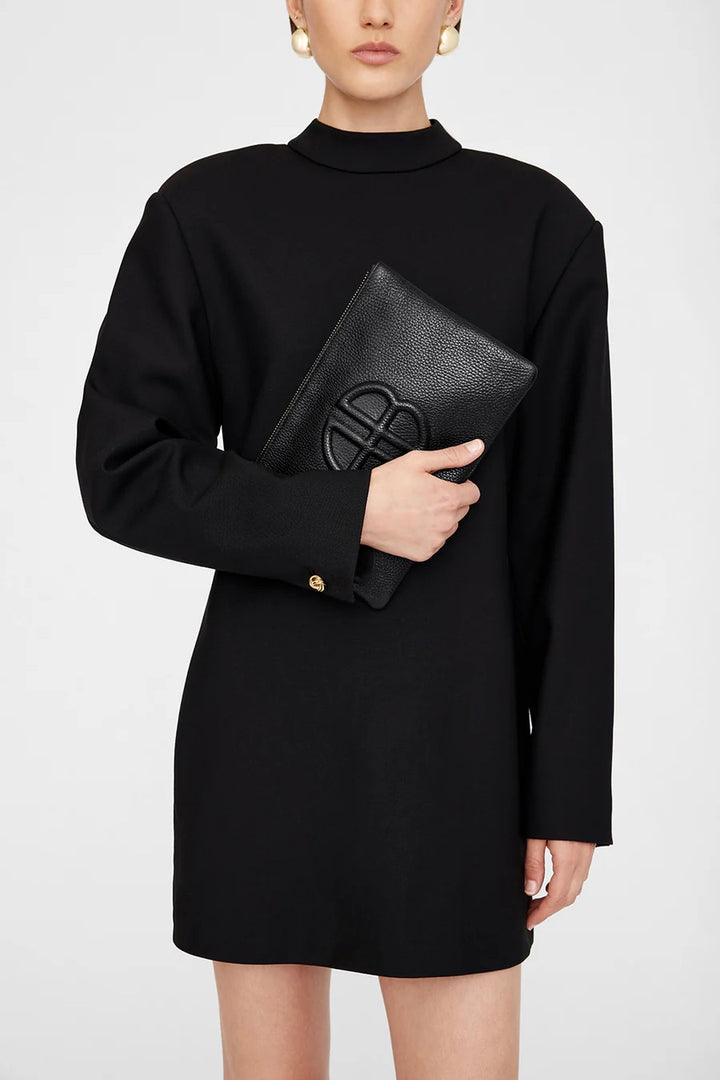 ANINE BING Lili Pouch Black Pebbled - Dale