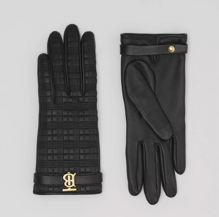 BURBERRY Cashmere-lined Quilted Leather Gloves - Dale