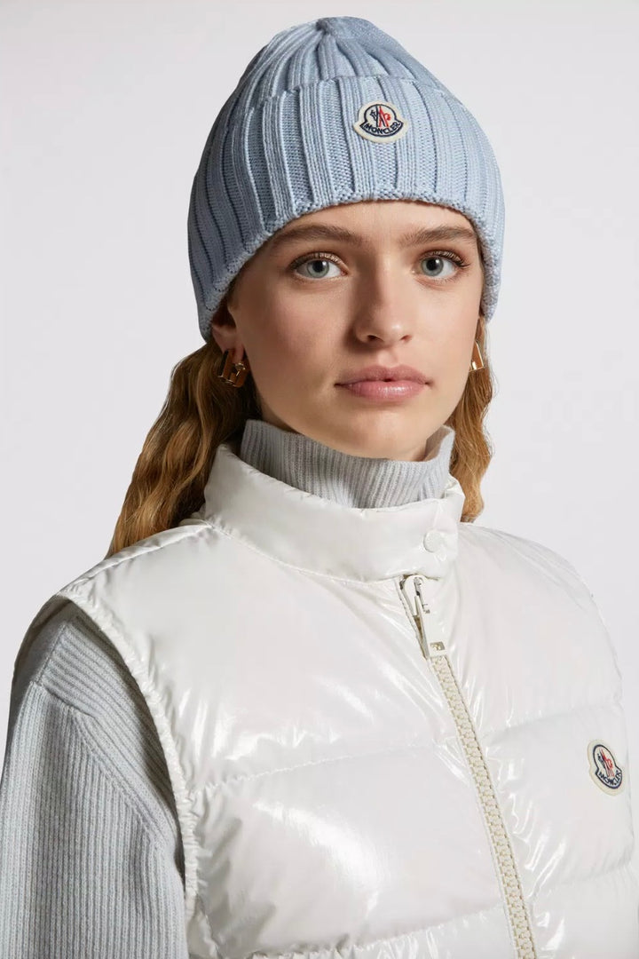 MONCLER Wool Beanie Bright Blue - Dale