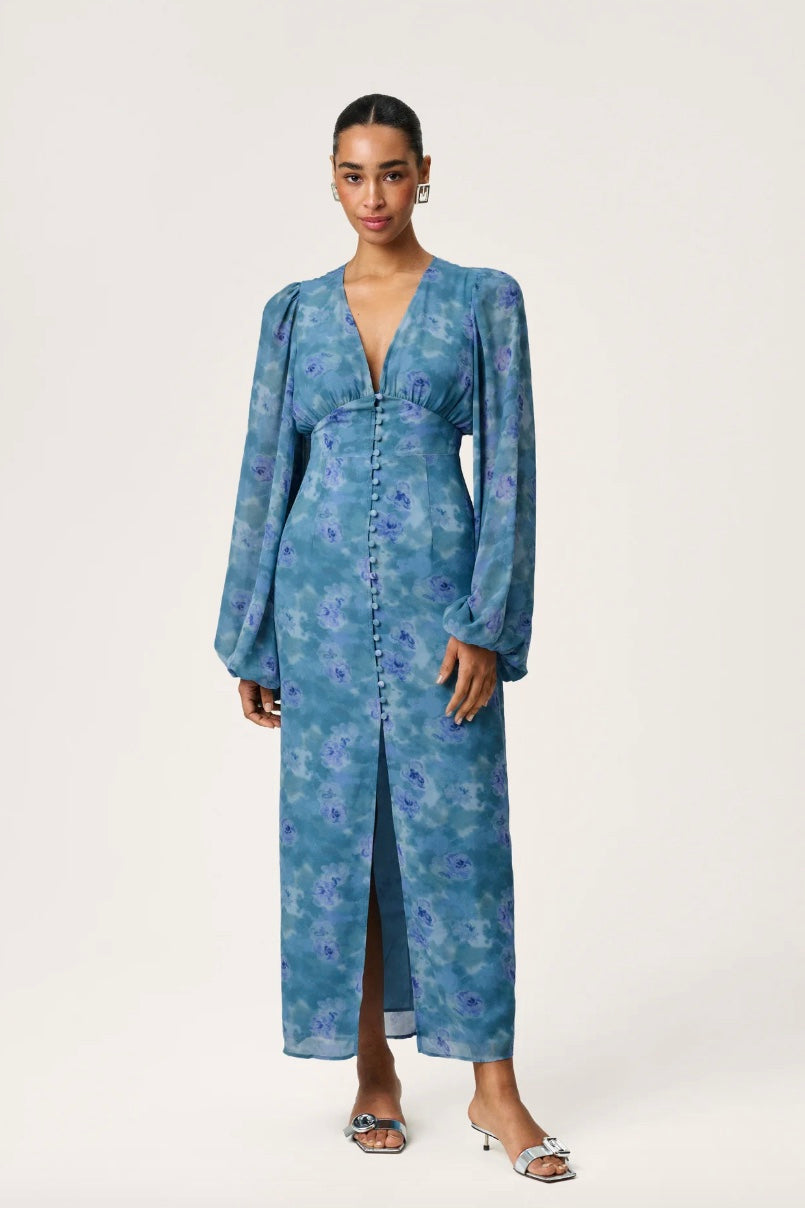 ADOORE Positano Dress Dusty Blue - Dale