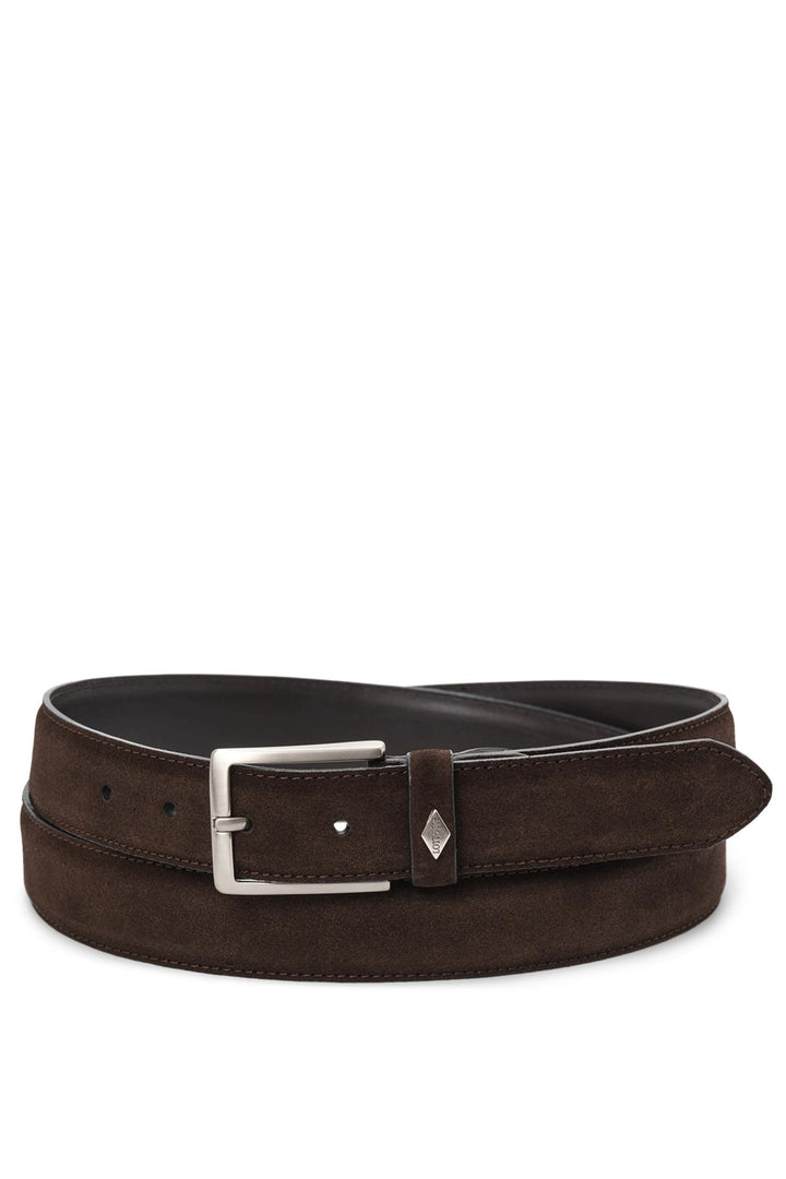 LOTTUSSE Suede Buckle Belt Mocha - Dale