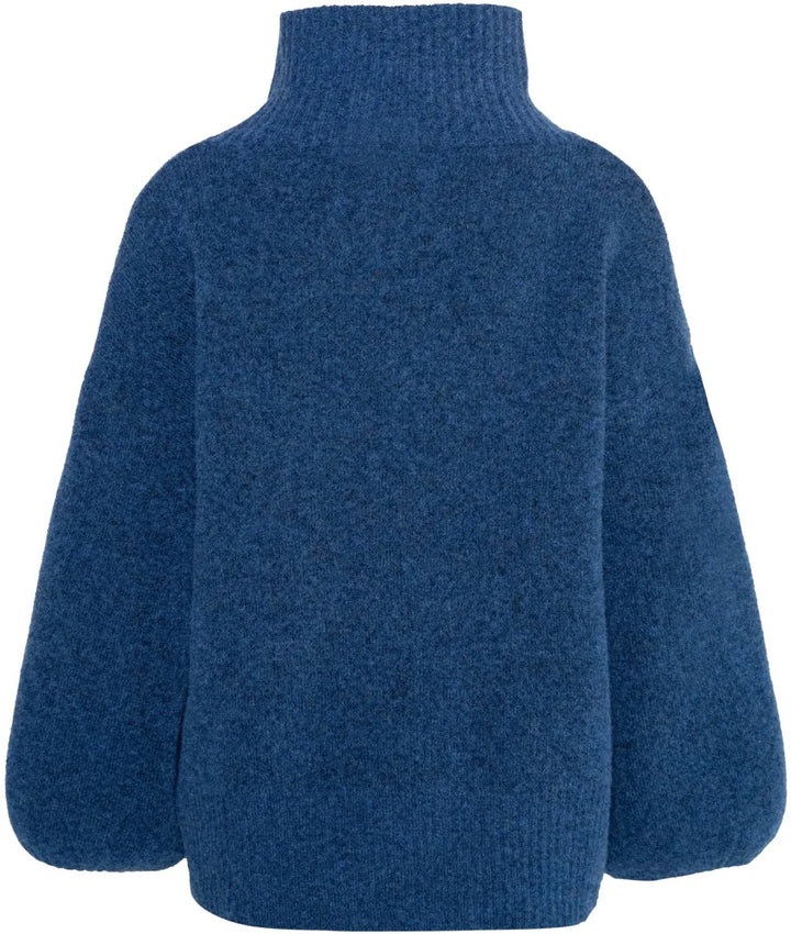 HEST Fam Patch Short Sweater True Navy - Dale