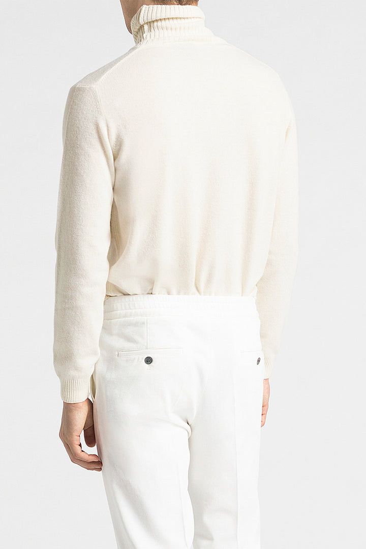 OSCAR JACOBSON Salim Rollneck White Shell - Dale