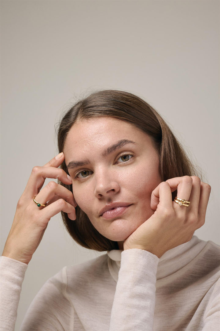 ENAMEL Ring, Ariel Petrol Green - Dale