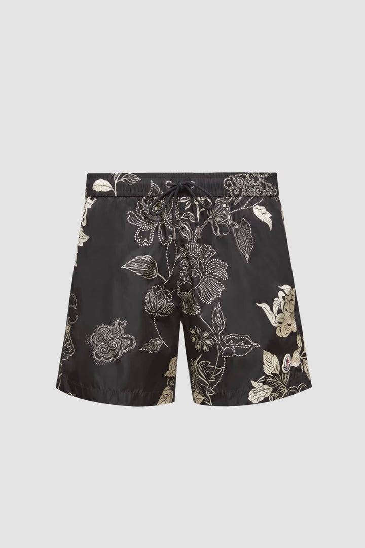 MONCLER Floral Print Swim Shorts - Dale