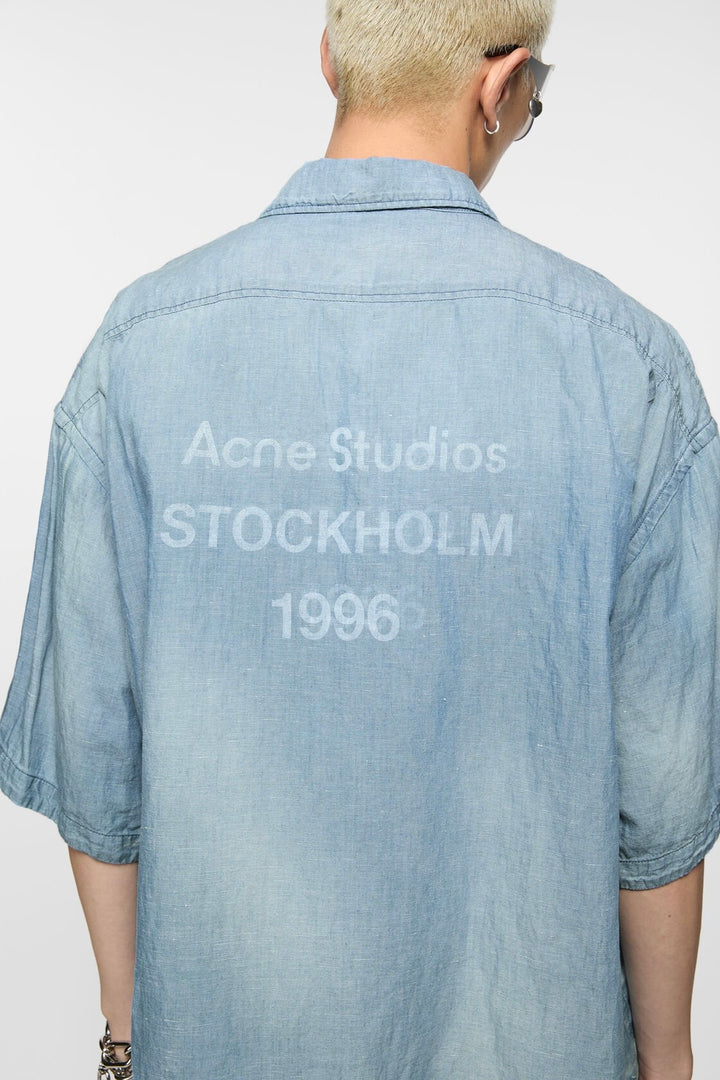 ACNE STUDIOS Button-Up Shirt Logo Stamp - Dale