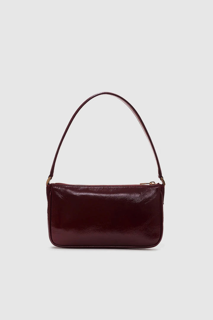 Mini Elly Bag Oxblood Crinkled Patent